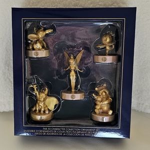 Disney Parks 50th Anniversary Gold Character Statue Ornaments Tinkerbell
